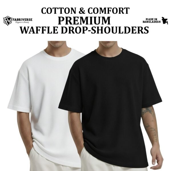Premium Waffle Drop (White-Black)