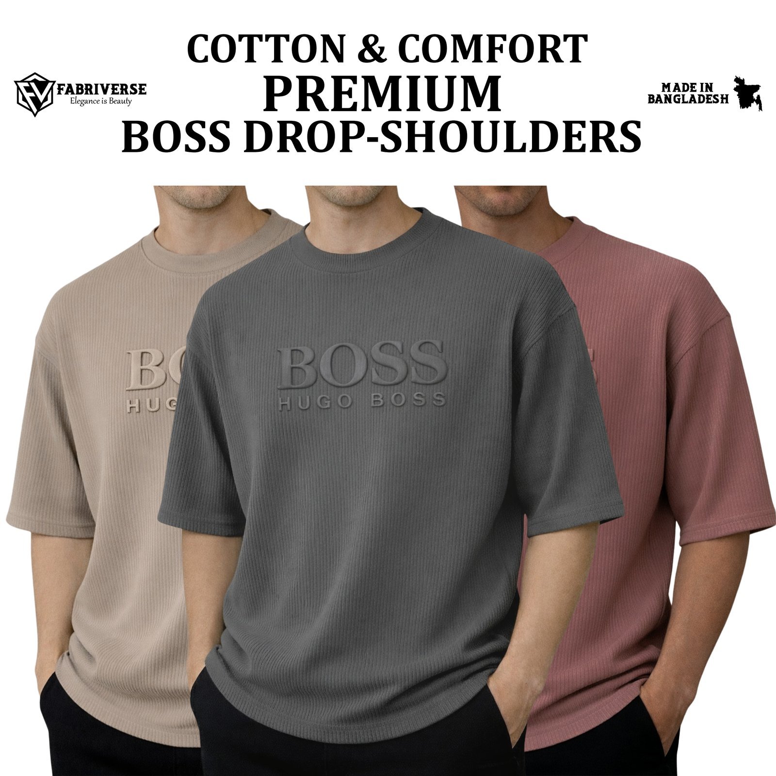 Premium Boss Drop (Biscuit-Charcoal-Brick)