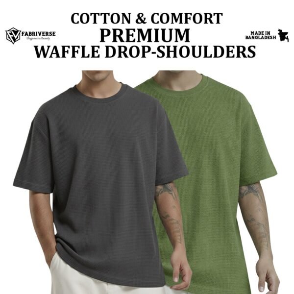 Premium Waffle Drop (Charcoal-Olive)