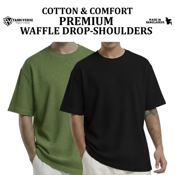 Premium Waffle Drop (Olive-Black)