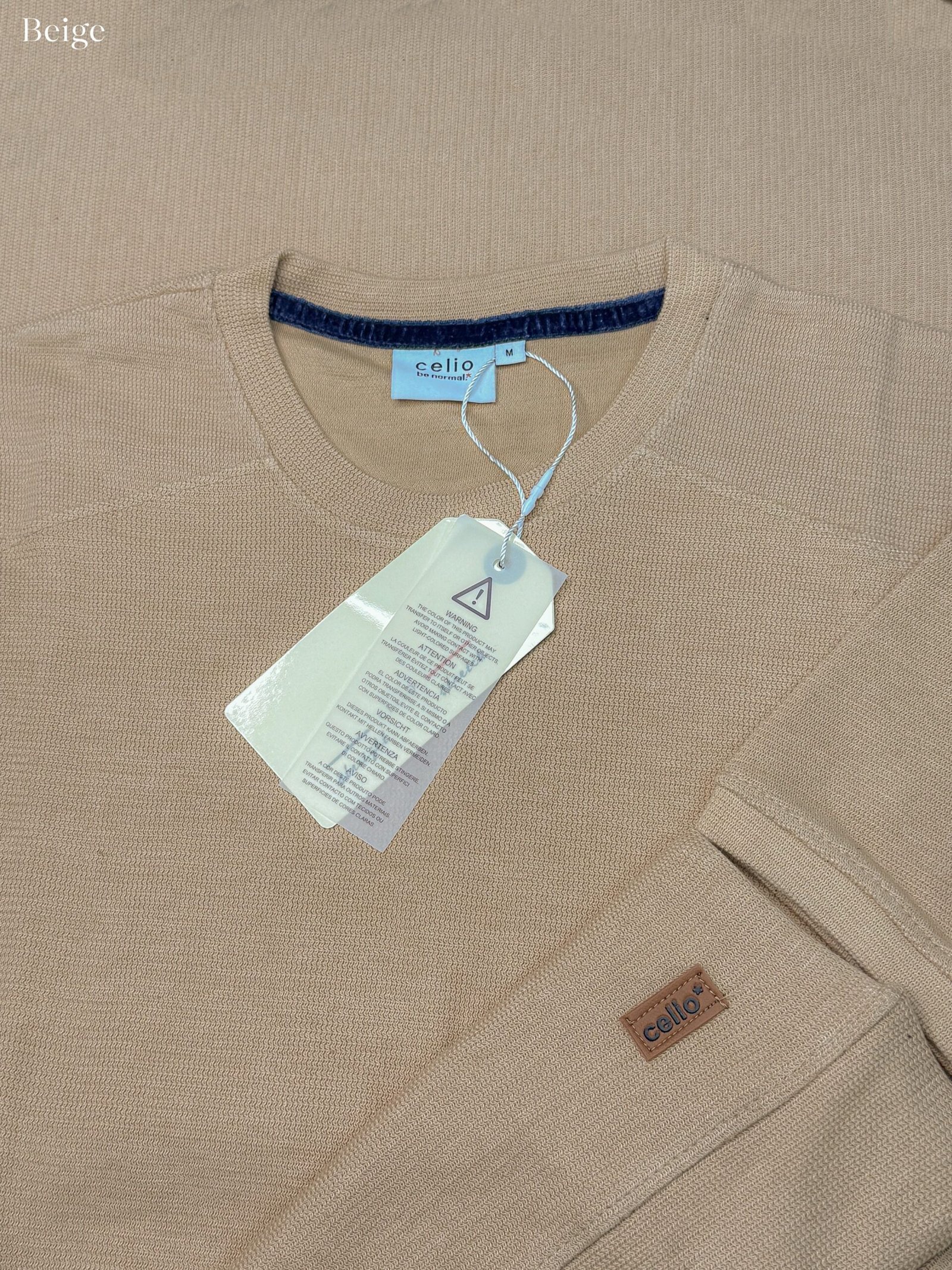 Premium Mock Neck (Lemon-Brick-Beige) - Image 4