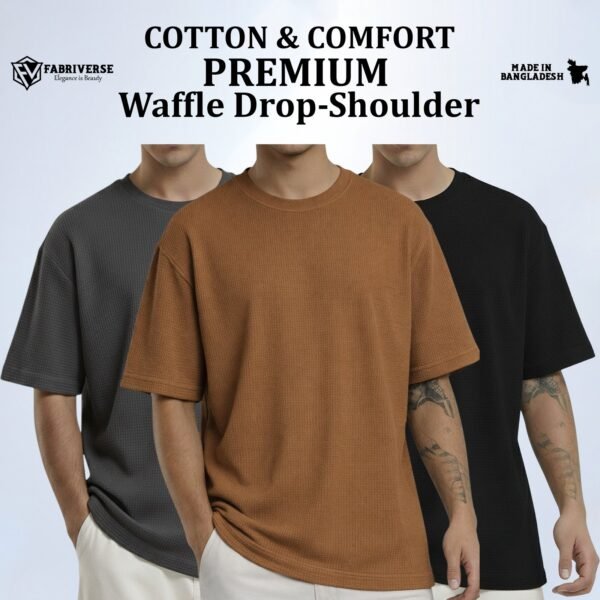 Premium Waffle Drop (Silver-Brown-Black)