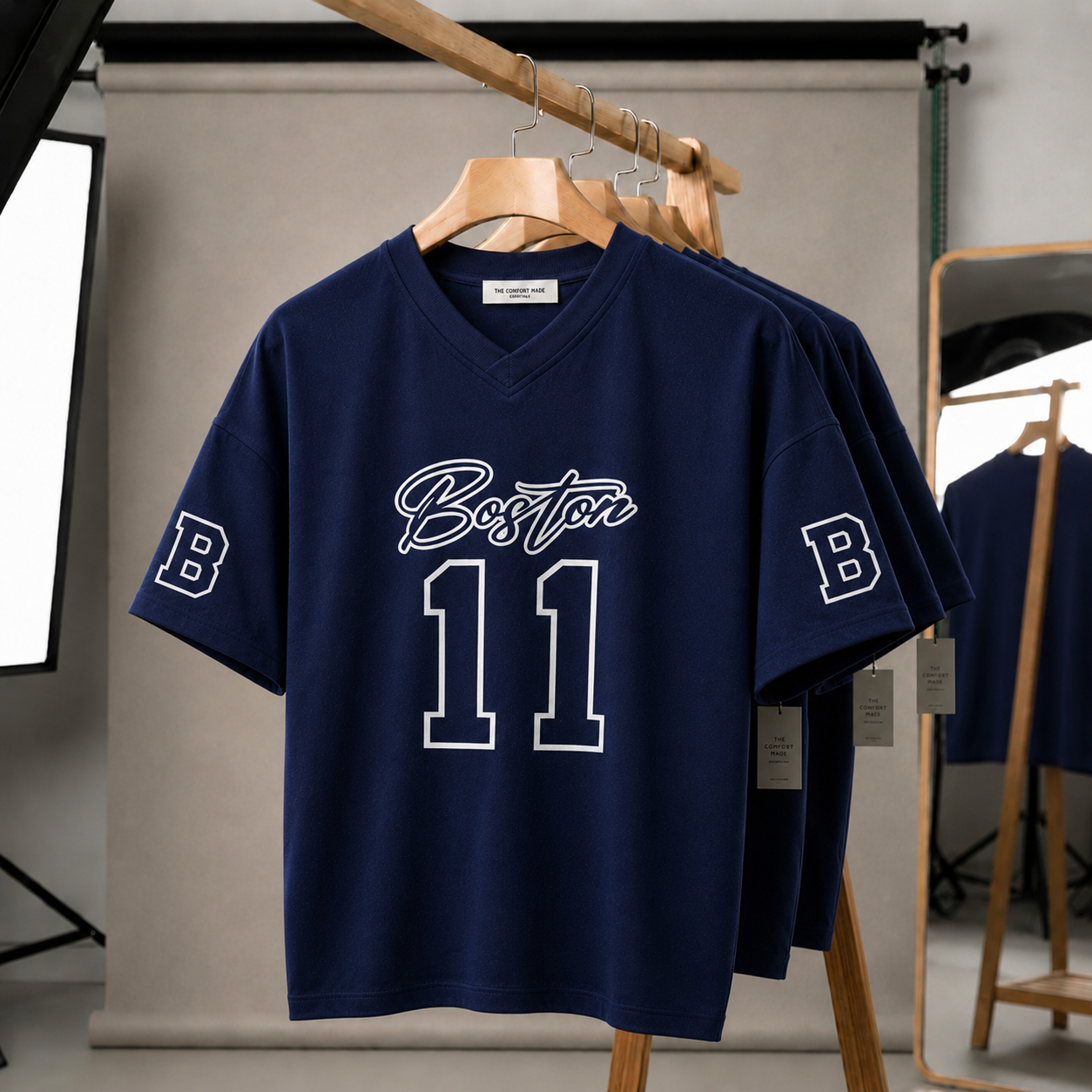 Premium Mash Drop-Shoulder (Navy)