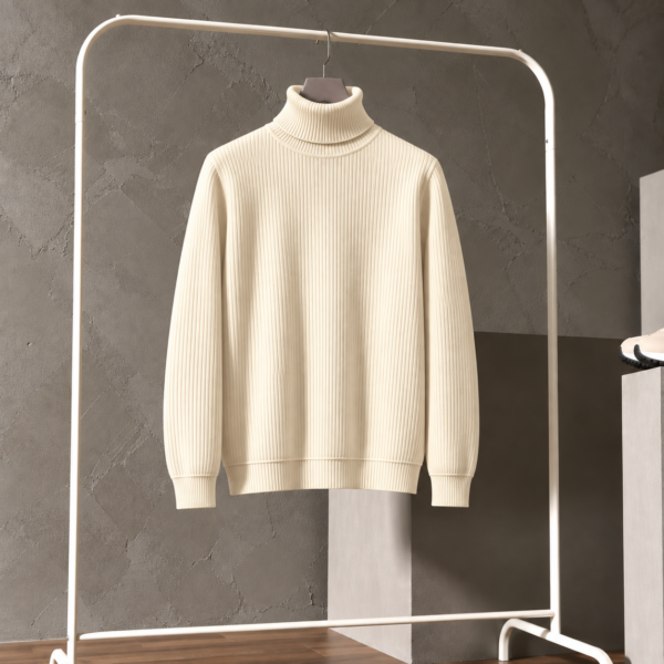 Premium Turtle Neck (Cream)